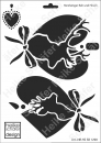 Schablone-Stencil A4 018-1290 Herzanhänger Reh